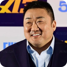 미니쉬 공식 브랜드 페이지에 소개된 마동석